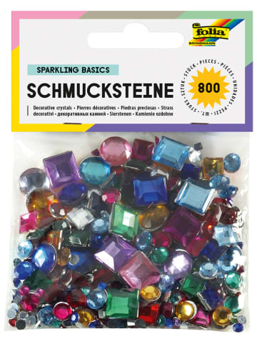 folia PAPER Schmucksteine in Bunt
