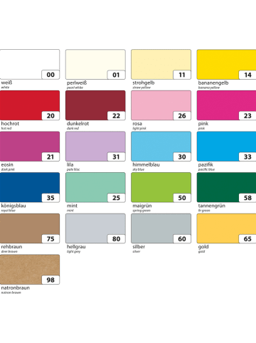 Folia Knutselset "Dubbele kaarten 220 g/m²" meerkleurig