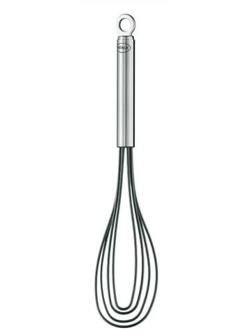 Rösle Tellerbesen in Schwarz/ Silber - (L)27,5 cm