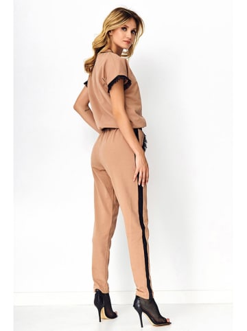 Makadamia 2-delige outfit bruin/zwart