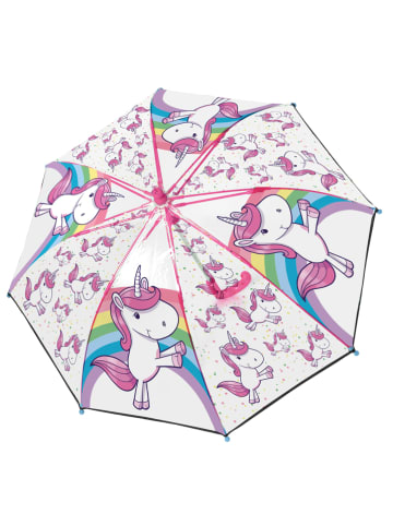EINHORN von p:os Paraplu "Eenhoorn" transparant/roze - Ø 42 cm