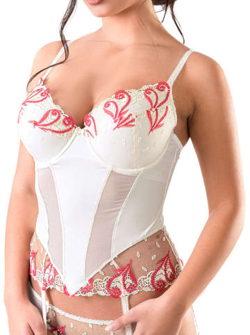 Valea Corsage in Creme/ Rot