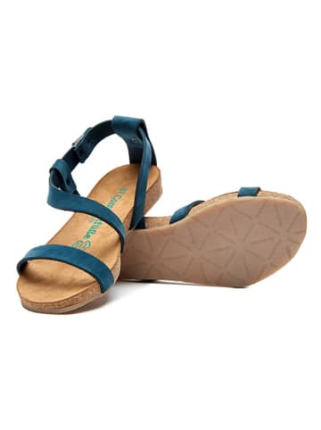 Comfortfusse Leren sandalen donkerblauw