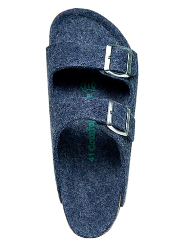 Comfortfusse Slippers donkerblauw
