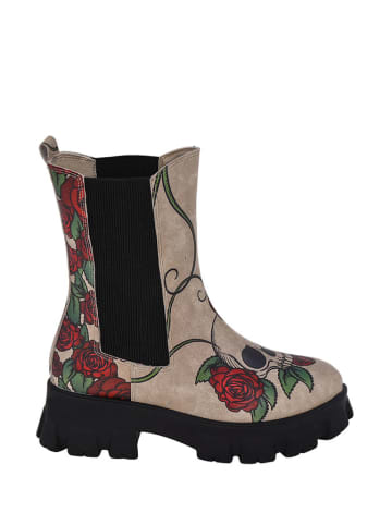 Streetfly Chelseaboots beige/meerkleurig