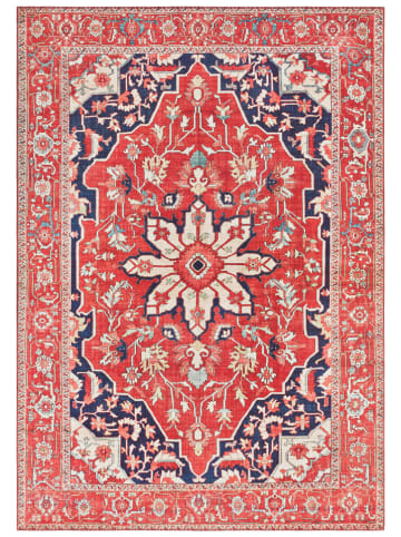 Elle Decoration Laagpolig tapijt "Täbritz" rood