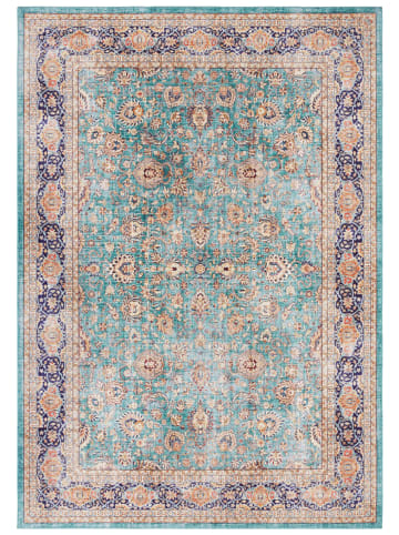 Elle Decoration Laagpolig tapijt "Keshan Maschad" turquoise