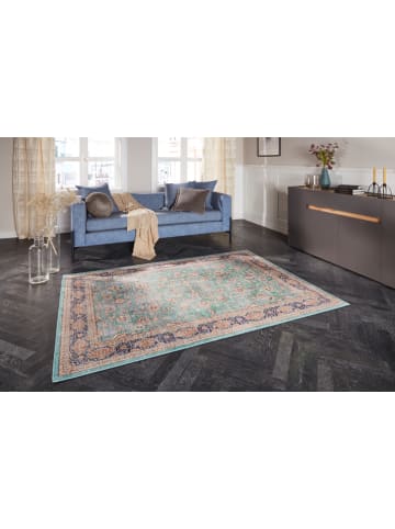 Elle Decoration Dywan "Keshan Maschad" w kolorze turkusowym