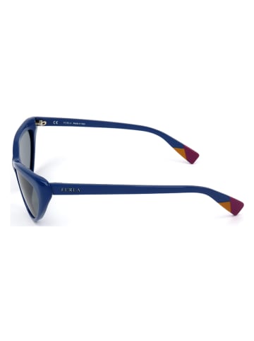 Furla Damskie okulary przeciwsłoneczne w kolorze niebieskim