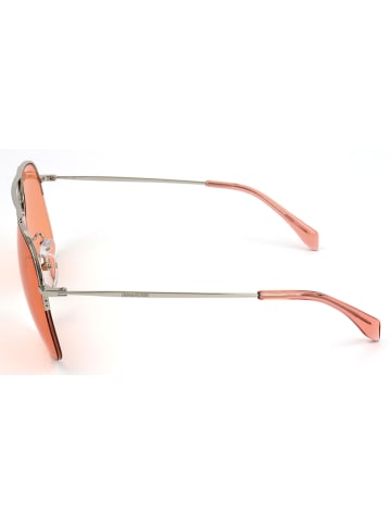 Zadig & Voltaire Herren-Sonnenbrille in Silber/ Orange