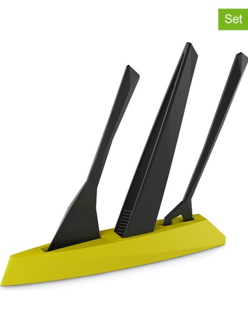 koziol 4-częściowy zestaw "Club" w kolorze zielono-czarnym