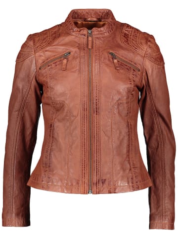 Caminari Lederjacke "Bezon" in Camel