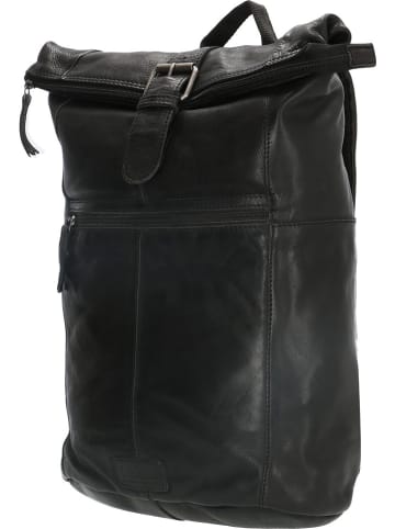 HIDE & STITCHES Skórzany plecak w kolorze czarnym - 29 x 39 x 12,5 cm