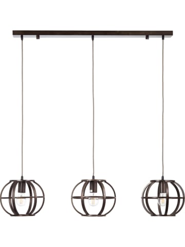 Brilliant Lampa wisząca "Basia" w kolorze czarno-szarym - 105 x 26,5 cm