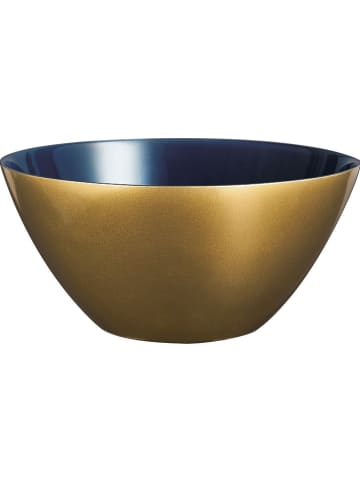 Luminarc Miska "Orme" w kolorze niebiesko-złotym - wys. 10,9 x Ø 23 cm
