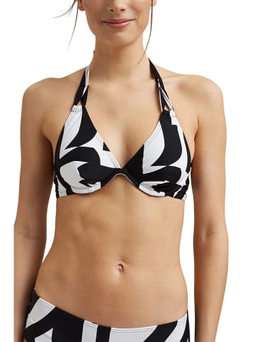 ESPRIT Biustonosz bikini w kolorze czarno-białym