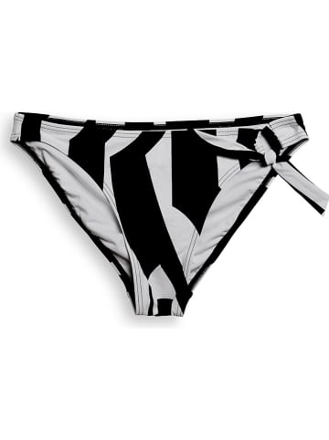 ESPRIT Bikini-Hose "Lido Beach" in Schwarz/ Weiß