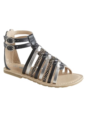 vertbaudet Leren sandalen zwart