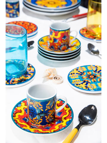 Trendy Kitchen by EXCÉLSA 6-delige set: onderzetters "Trinacria" meerkleurig - Ø 11 cm