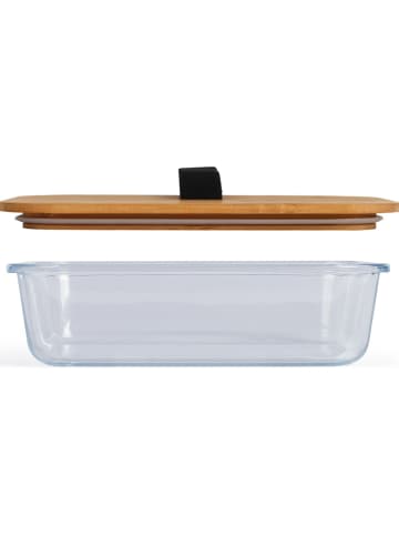 livoo Lunchbox bamboe - (B)20,7 x (H)7 x (D)15,4 cm