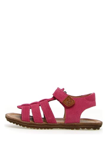 Naturino Skórzane sandały "Summer Bands" w kolorze różowym