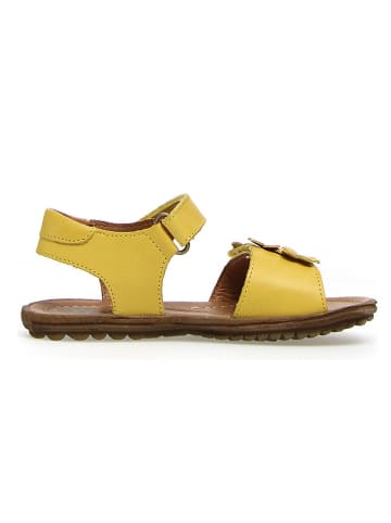 Naturino Skórzane sandały "Spring" w kolorze żółtym