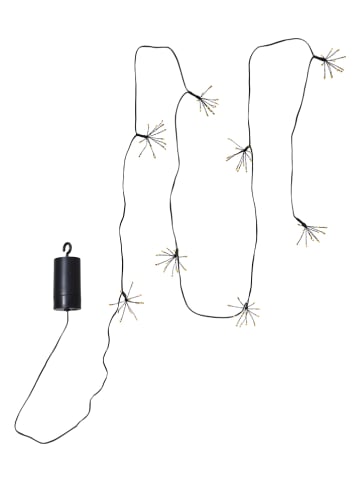 STAR Trading Łańcuch świetlny LED "Dew Drop Flower" w kolorze czarnym - dł. 210 cm