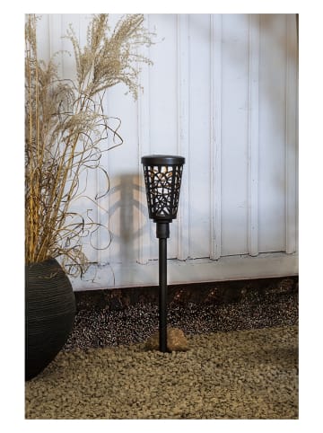 STAR Trading Solarna lampa ogrodowa LED "Sinnia" w kolorze czarnym - wys. 62 cm