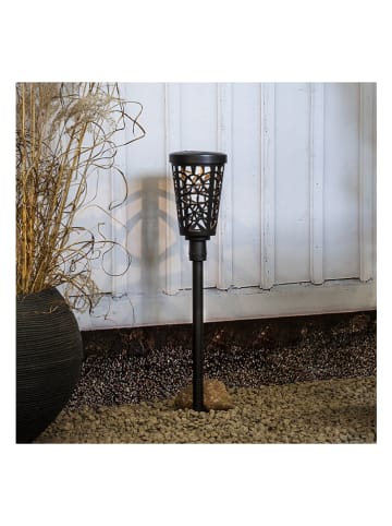STAR Trading Solarna lampa ogrodowa LED "Sinnia" w kolorze czarnym - wys. 62 cm