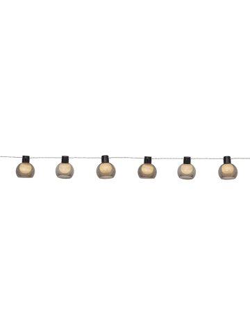 STAR Trading LED-Solarlichterkette "Smoky" in Grau - (L)270 cm