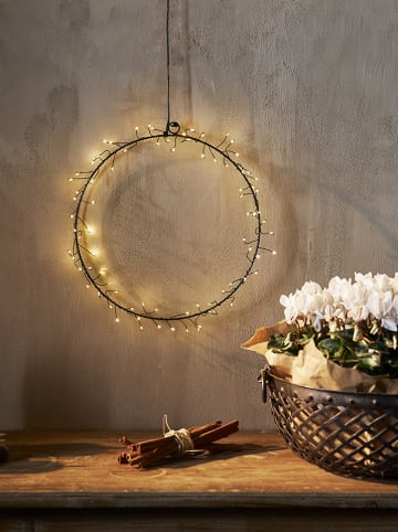 STAR Trading Dekoracyjna zawieszka LED "Nike" w kolorze czarnym - Ø 30 cm
