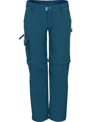 Trollkids Spodnie trekkingowe Zipp-Off "Oppland" - Regular fit - w kolorze niebieskim