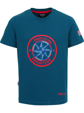 Trollkids Functioneel shirt "Windrose" blauw