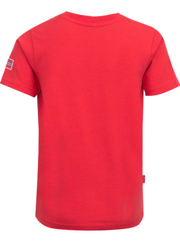 Trollkids Functioneel shirt "Windrose" rood