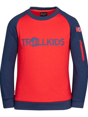 Trollkids Bluza "Sandefjord" w kolorze czerwonym