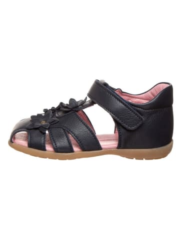 BO-BELL Leren enkelsandalen donkerblauw