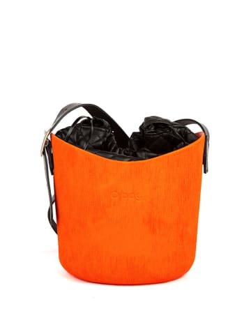O Bag Torebka "Basket" w kolorze pomarańczowym - (W)22 x Ø 20 cm