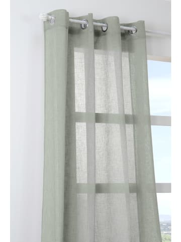 STOF France Zasłona "Paloma" w kolorze zielonym - 260 x 140 cm