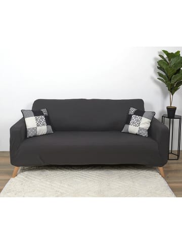 THE HOME DECO FACTORY Pokrowiec w kolorze czarnym na sofę