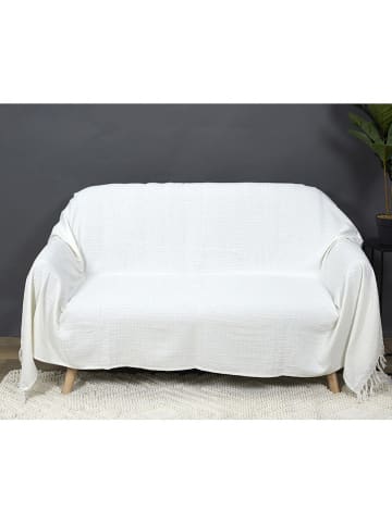 THE HOME DECO FACTORY Plaid in Creme - (L)150 x (B)200 cm