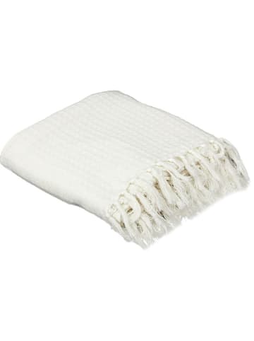 THE HOME DECO FACTORY Plaid in Creme - (L)150 x (B)200 cm