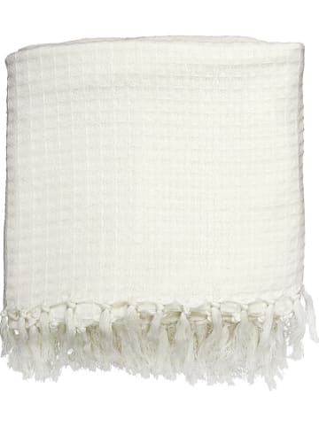 THE HOME DECO FACTORY Plaid in Creme - (L)150 x (B)200 cm