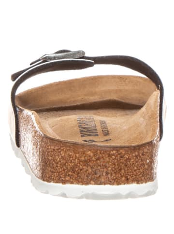 Birkenstock Klapki "Madrid" w kolorze granatowym ze wzorem