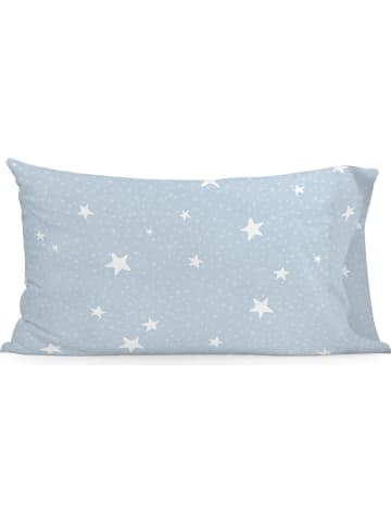 Basic Kids Poszewka "Gwiazdki" w kolorze błękitnym na poduszkę