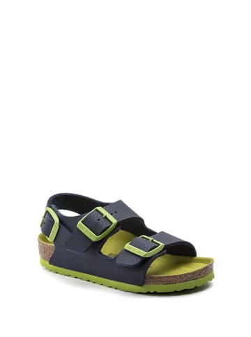 Birkenstock Sandalen "Milano" in Dunkelblau/ Grün