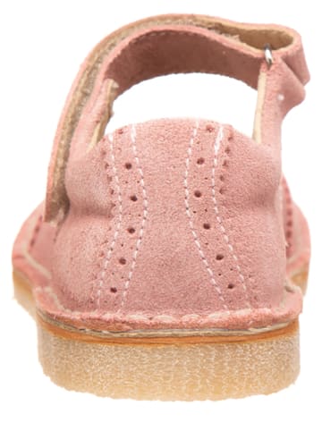 kmins Leren ballerina's met bandje lichtroze