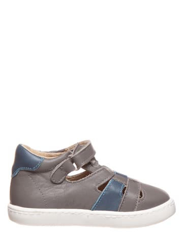 kmins Leren enkelsandalen grijs