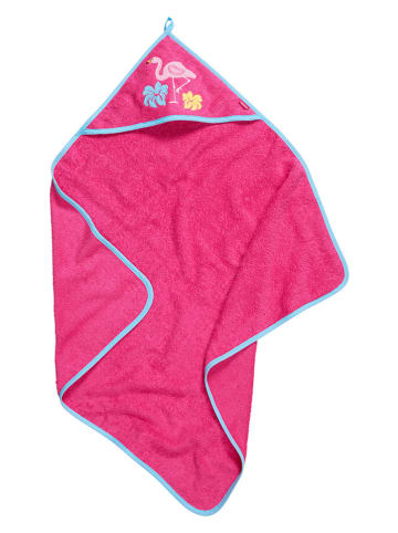 Playshoes Ręcznik w kolorze różowym z kapturem