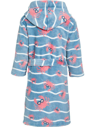 Playshoes Fleece badjas blauw