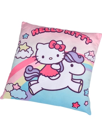 Hello Kitty Kussen "Hello Kitty - Eenhoorn" lichtroze/roze - (L)35 x (B)35 cm